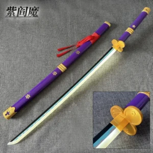 Zoro Purple Enma Wooden LED Katana 104cm