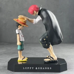 One Piece Luffy and Shanks 19cm Action Figure