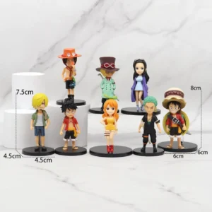 One Piece Standing Set of 8pcs 7-8cm