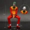 Red Joker Sitting Figure 15cm