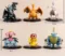 Pokemon 6pcs Set with base 6-8cm